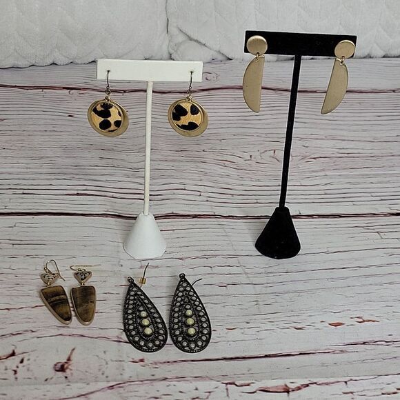 VINTAGE Hanging Earrings - Four Pairs - Picture 1 of 6